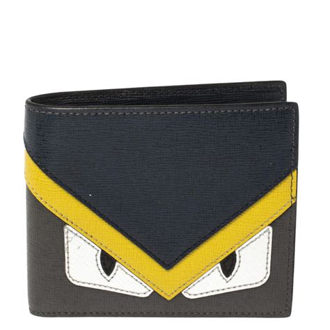 fendi monster leather wallet fae|fendi monster eyes bifold wallet.